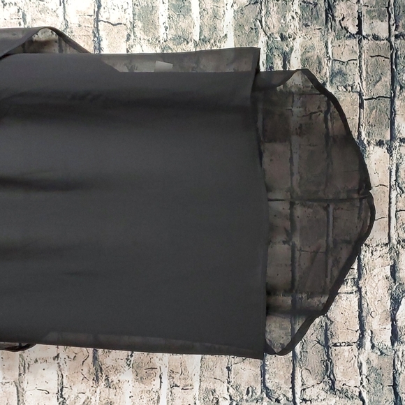 Monteau | Ethereal Boho Goth Lolita Black Sheer High Low Skirt - Picture 4 of 8